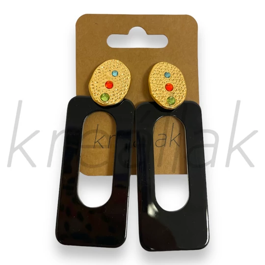 Fülbevaló - Rozé gold rózsás fülbevaló