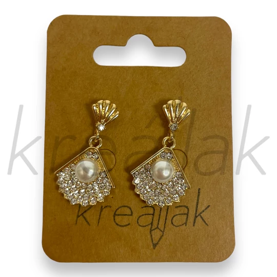 Fülbevaló - Ezüstös hosszú fülbevaló