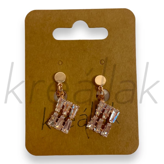 Fülbevaló - Klipszes rozé fülbevaló