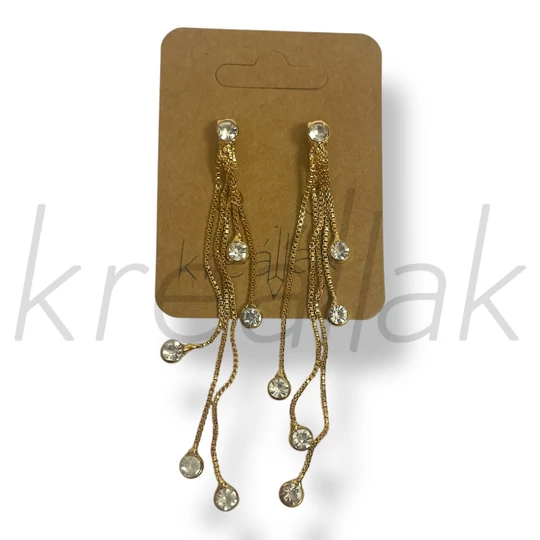 Arany lógó fülbevaló