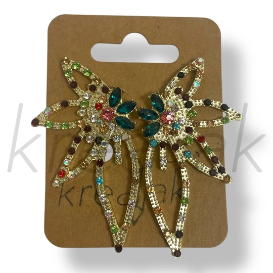 Színes köves fülbevaló