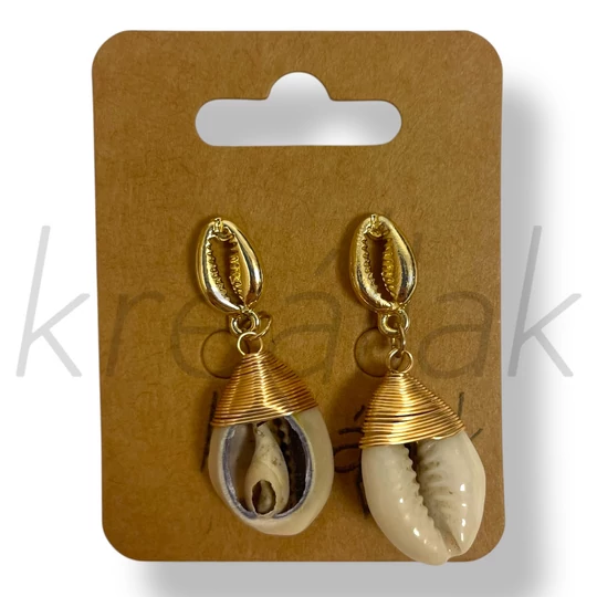 Kis kagylós fülbevaló