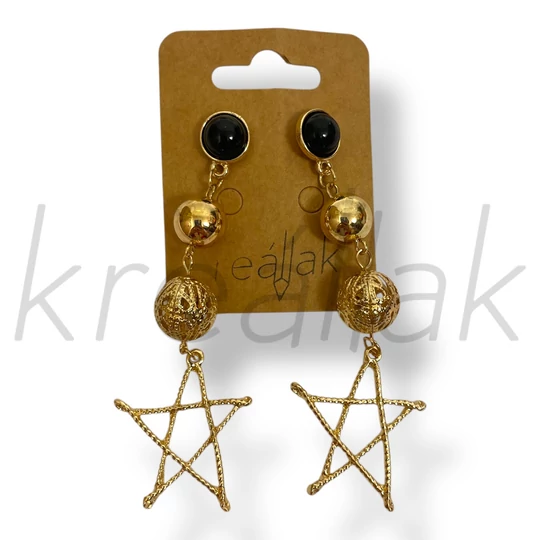 Arany csillag fülbevaló
