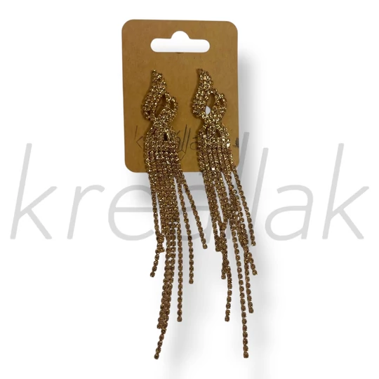 Bronz luxus bojt fülbevaló