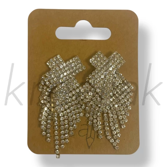 Arany színű luxus köves fülbevaló