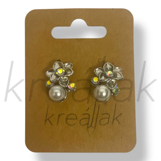 Köves virág fülbevaló