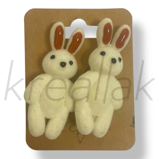 Fehér nyuszi fülbevaló