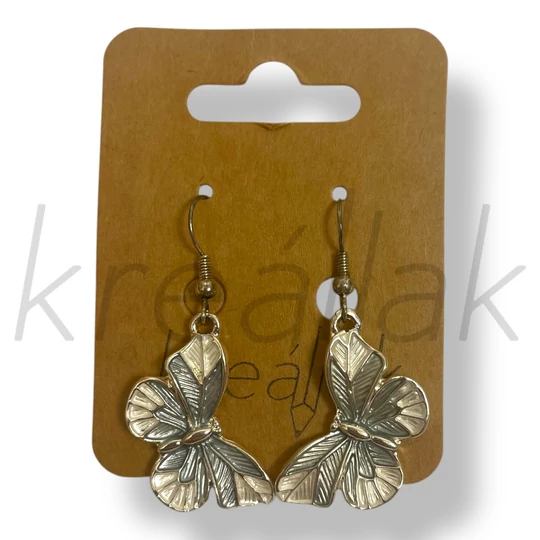 Szürkés lepke fülbevaló