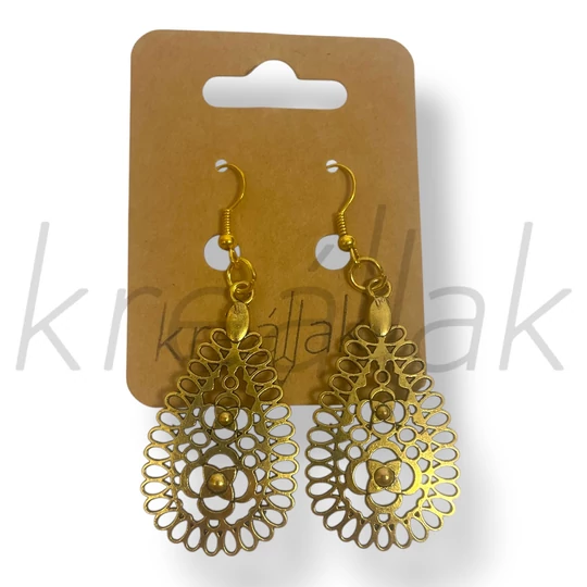 Arany csepp formájú fülbevaló