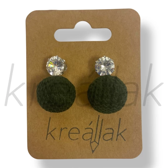 Keki kötött fülbevaló