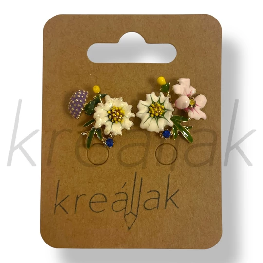 Apró virágos fülbevaló