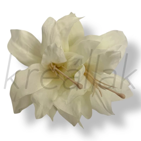 Fehér nagy virág fülbevaló