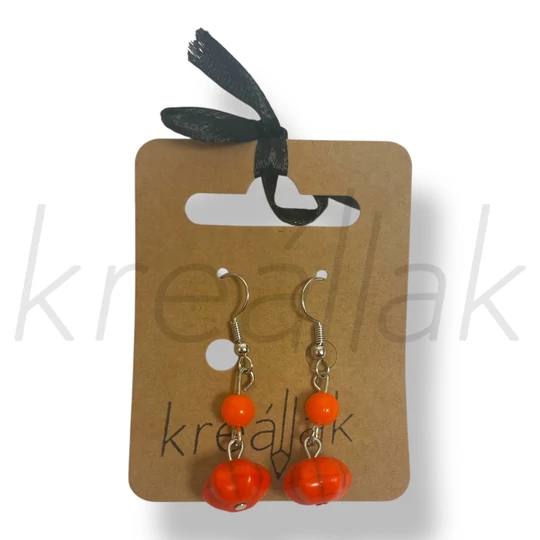 Narancssárga tök fülbevaló