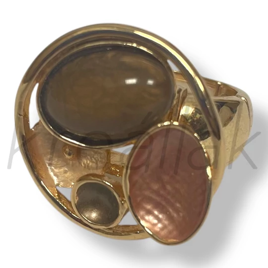 Barna köves gyűrű