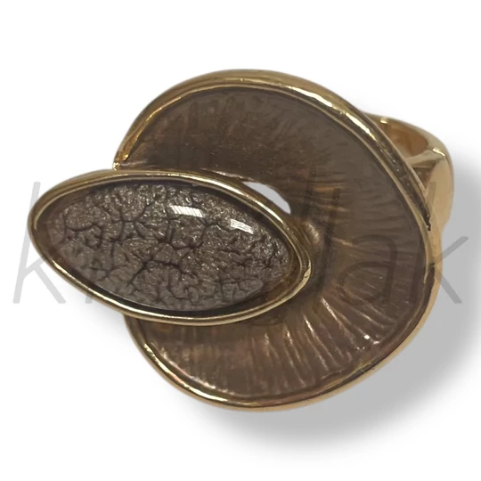 Barna köves gyűrű