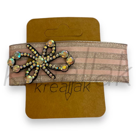 Hajcsat - Rózsaszín csíkos hajcsat