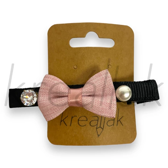 Hajcsipesz - Rózsaszín kicsi masnis hajcsat