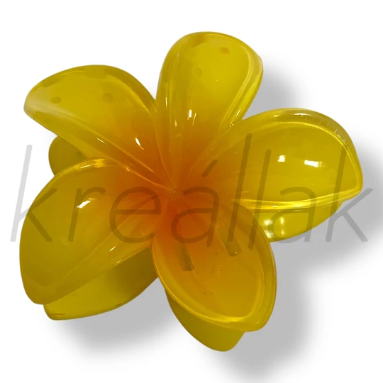 Citromsárga virág hajcsat