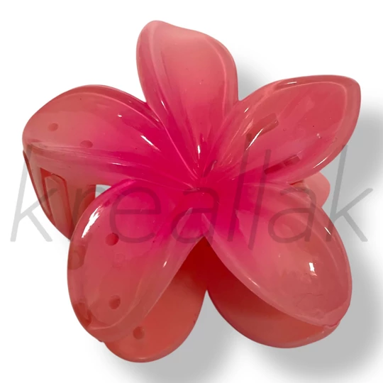 Lazac színű virág hajcsat 