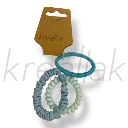 Kékes hajgumi szett 