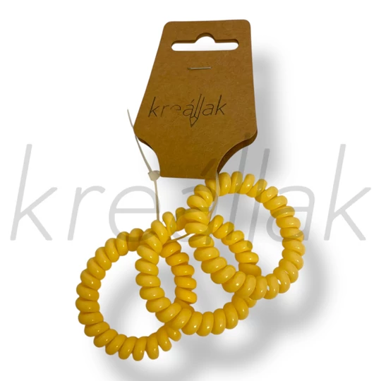 Narancs spirál hajgumi szett 