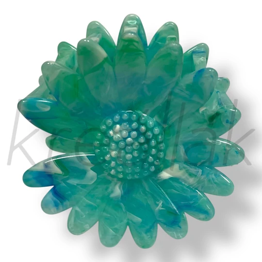 Zöld margaréta hajcsat