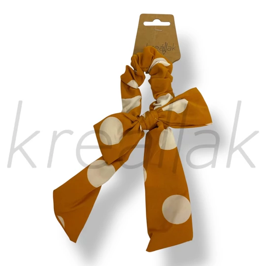 Sárga pöttyös masni hajgumi