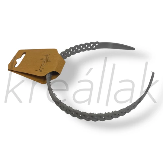 Szürke spirál mintás hajpánt