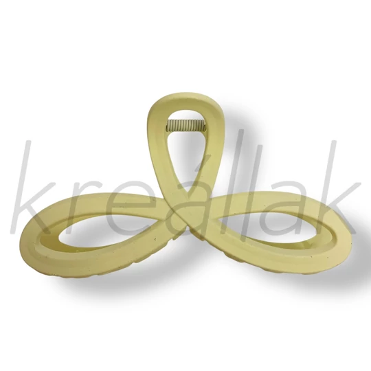 Krém színű hurok masni hajcsat