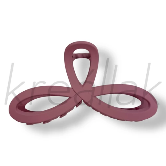 Rózsaszín hurok masni hajcsat 