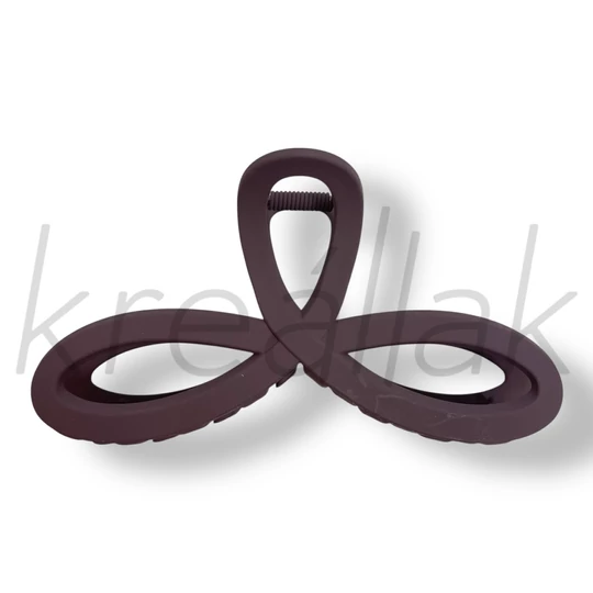 Sötét lila hurok masni hajcsat 