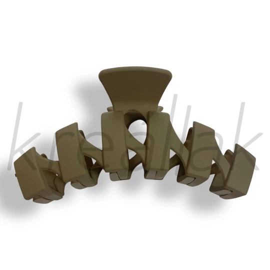 Világos szürke spirál minta hajcsat