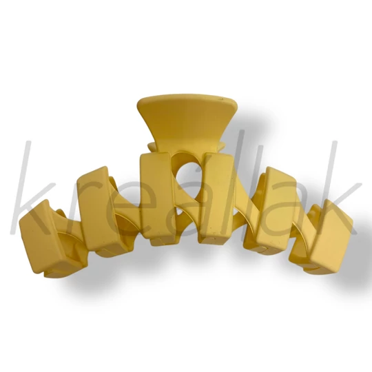 Bézs spirál minta hajcsat