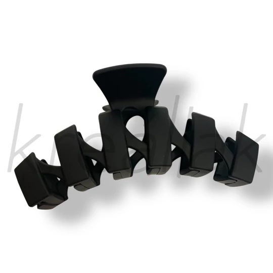 Fekete spriűl minta hajcsat 