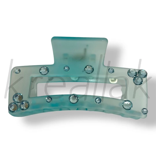 Kék köves átlátszó hajcsat