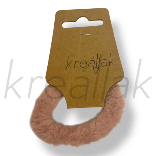 Rózsaszín szőr hajgumi