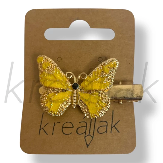 Sárga lepke hajcsipesz 