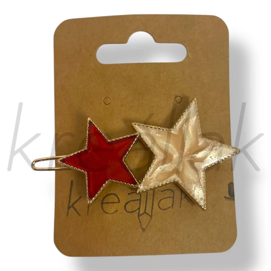 Piros csillag hajcsat