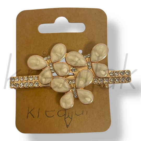 Törtfehér lepkés hajcsipesz 