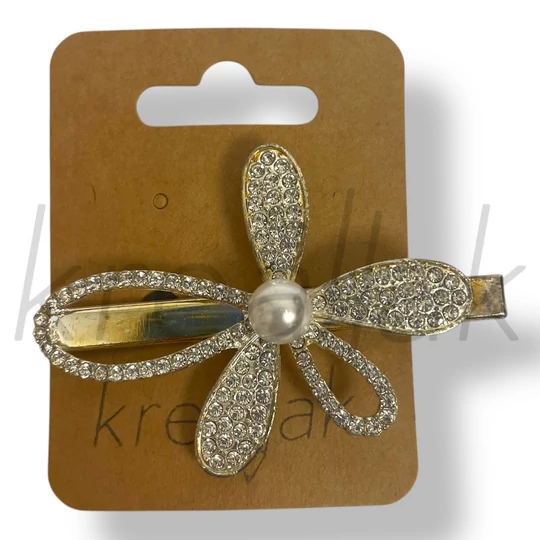 Köves virágos hajcsipesz 