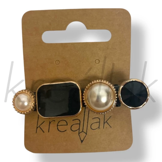 Fekete köves hajcsipesz 