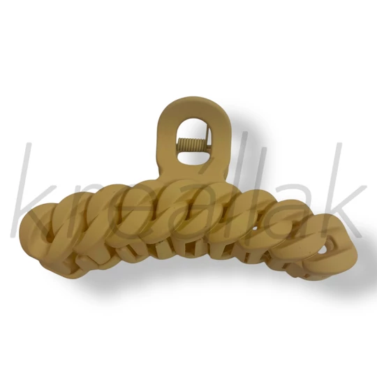 Bézs fonatos hajcsat 