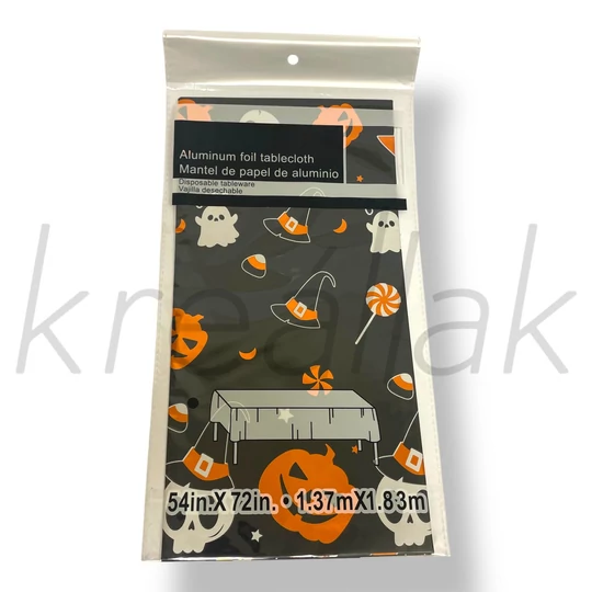 Halloween asztalterítő tökös