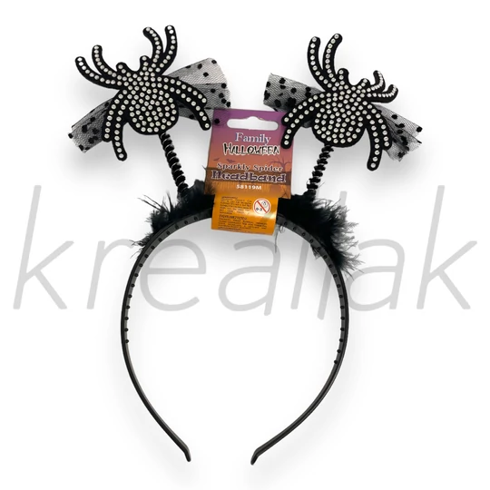 Köves pókos Halloween hajpánt