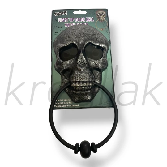 Szürke Halloween ajtó csengő
