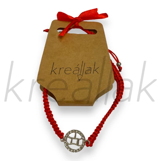 Karkötő - Piros horoszkópos karkötő