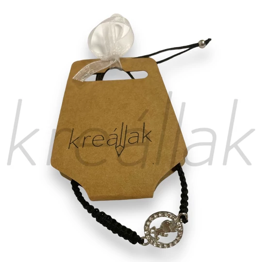 Karkötő - Fekete horsozkópos karkötő