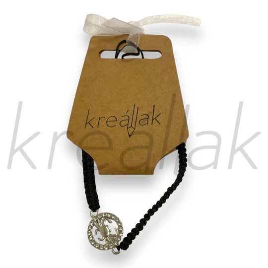 Karkötő - Fekete horsozkópos karkötő