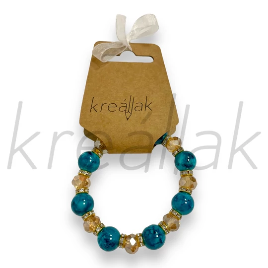 Karkötő - Türkíz márvány mintás karkötő