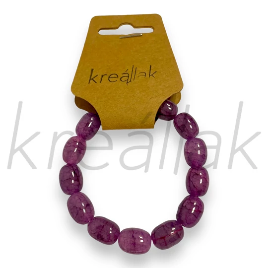 Karkötő - Lila gyöngyös karkötő